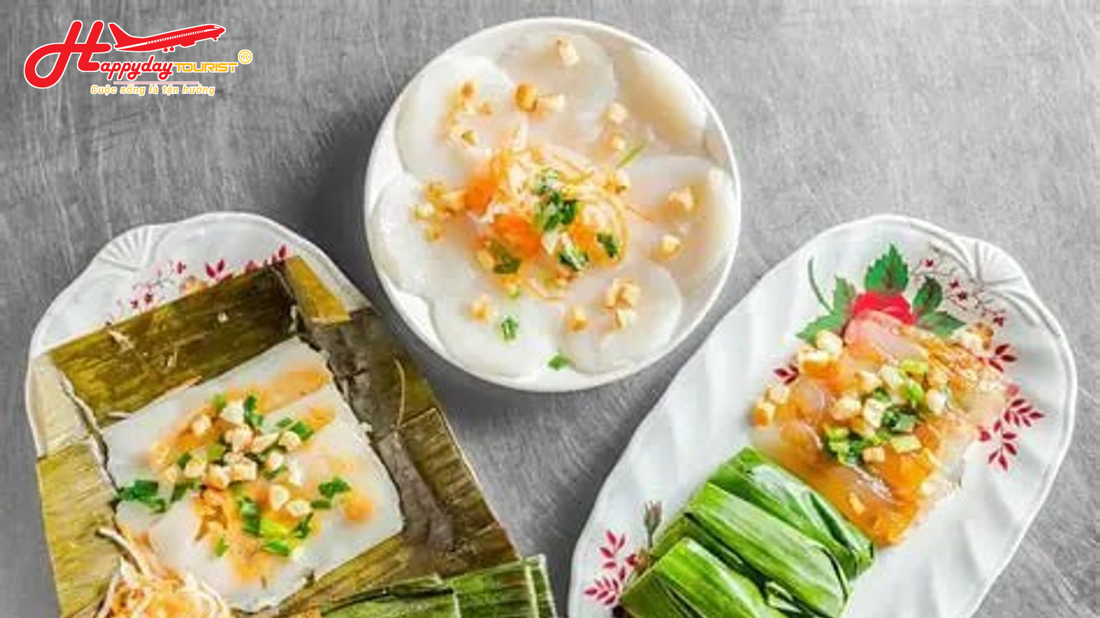 Mẹt bánh bèo bánh nậm và bánh bột lọc đặc sản Huế