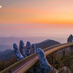Lịch trình Đà Nẵng 3 ngày 2 đêm: toàn cảnh Cầu Vàng Bà Nà Hills trong ánh hoàng hôn tuyệt đẹp