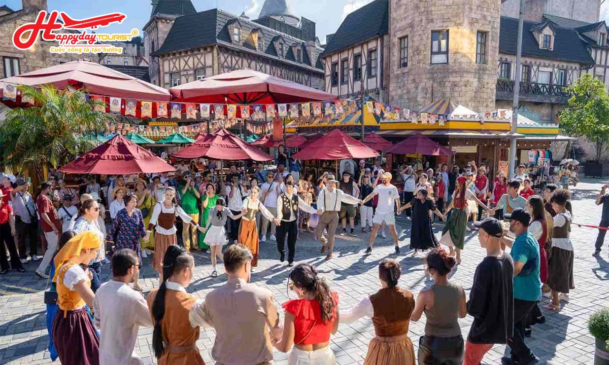 Không khí lễ hội Châu Âu sôi nổi tại làng Pháp Sun World Bà Nà Hills
