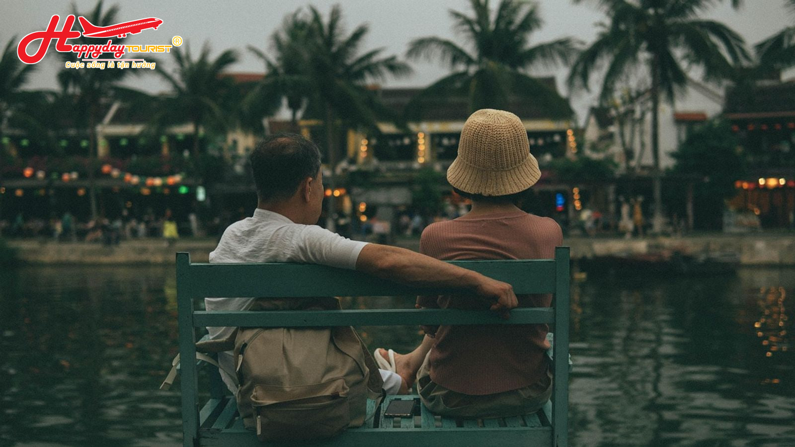 Thư giãn ngắm dòng sông êm đềm tại vào buổi chiều tối